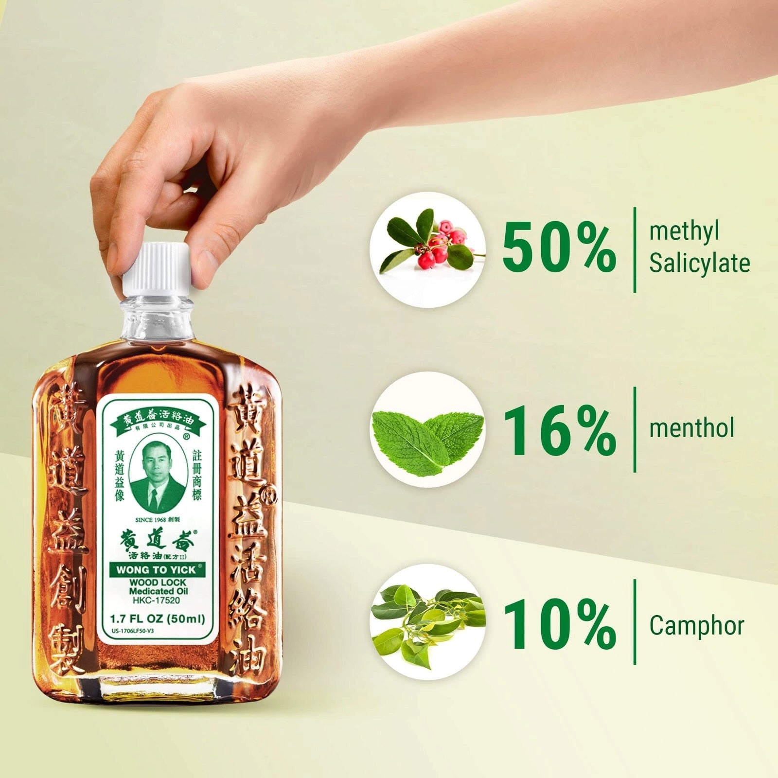 Wong to Yick Wood Lock Medicated Oil - 黃道益活絡油