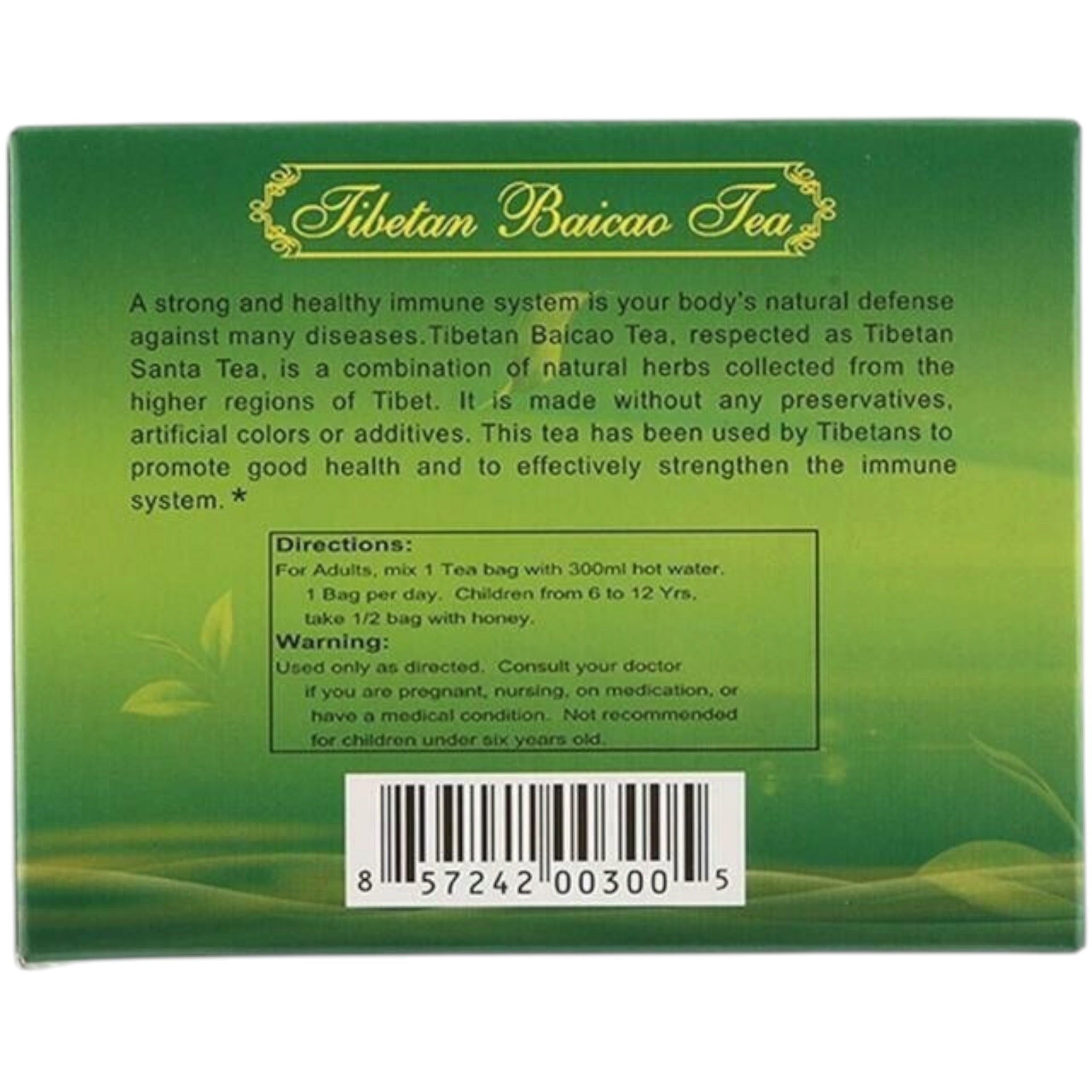 Tibetan Baicao Tea (10 Tea Bags) 西藏百草茶