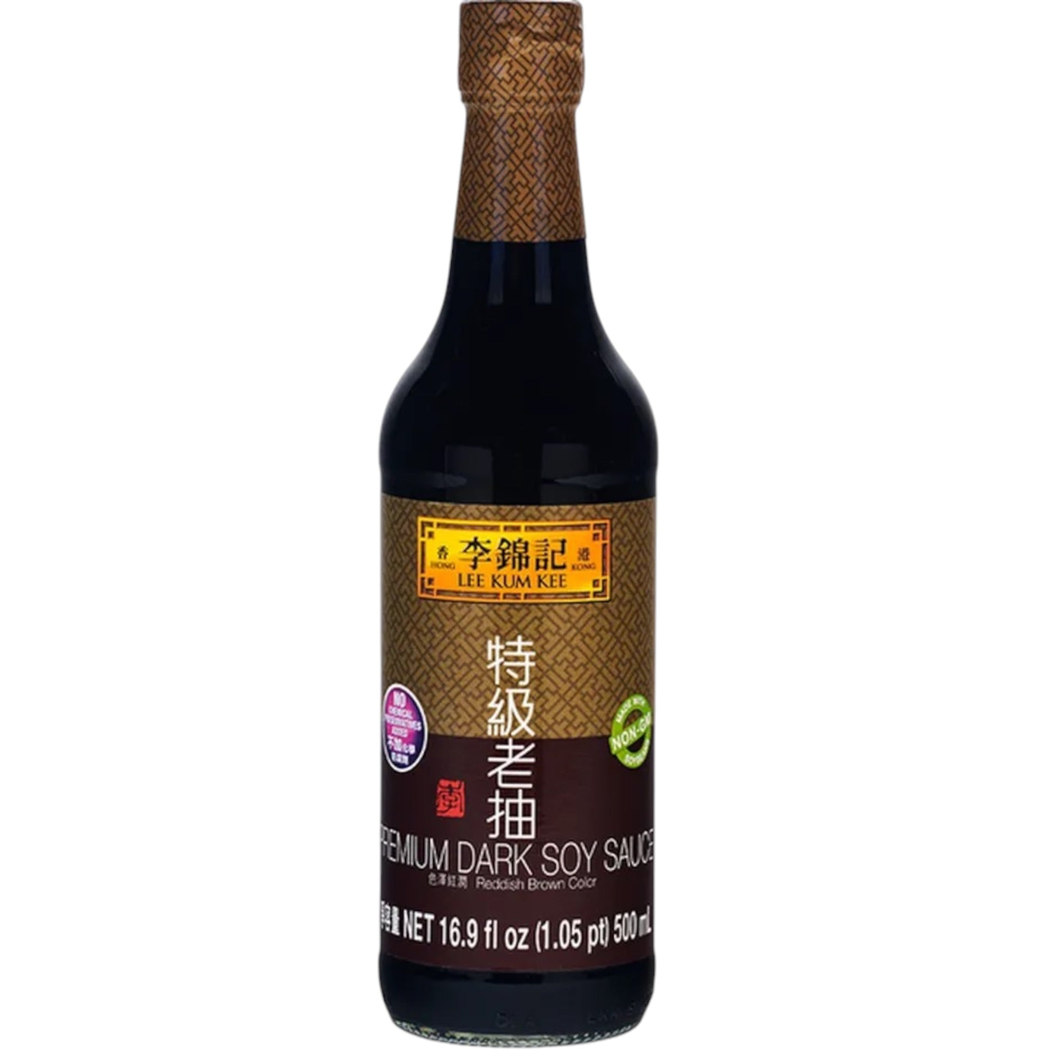 Lee Kum Kee Premium Dark Soy Sauce 16.9 Oz Full-Bodied Naturally Brewed Soy S