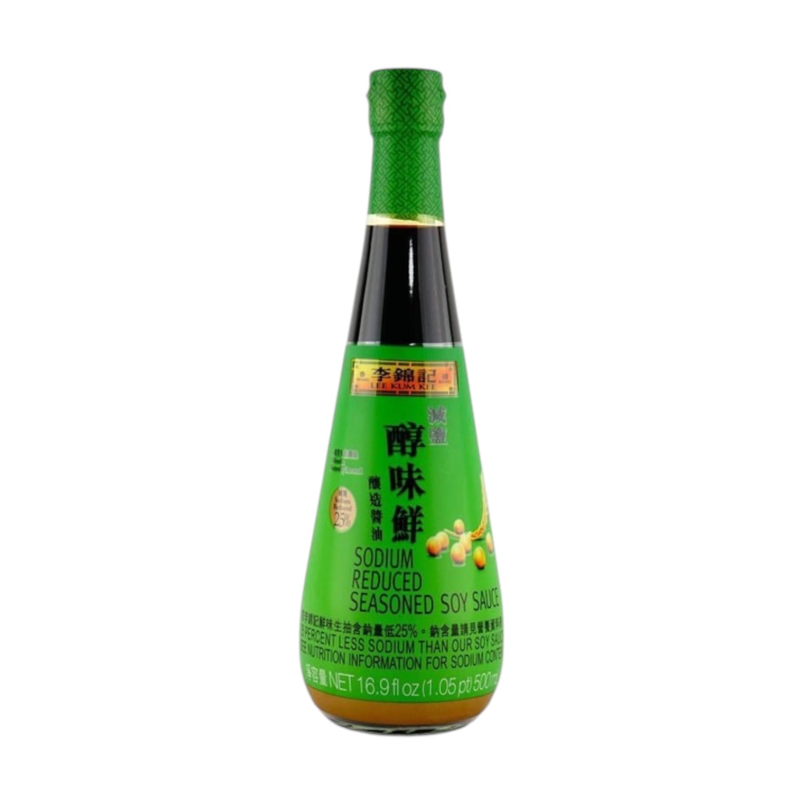 Lee Kum Kee Sodium Reduced Seasoned Soy Sauce 16.9 oz~