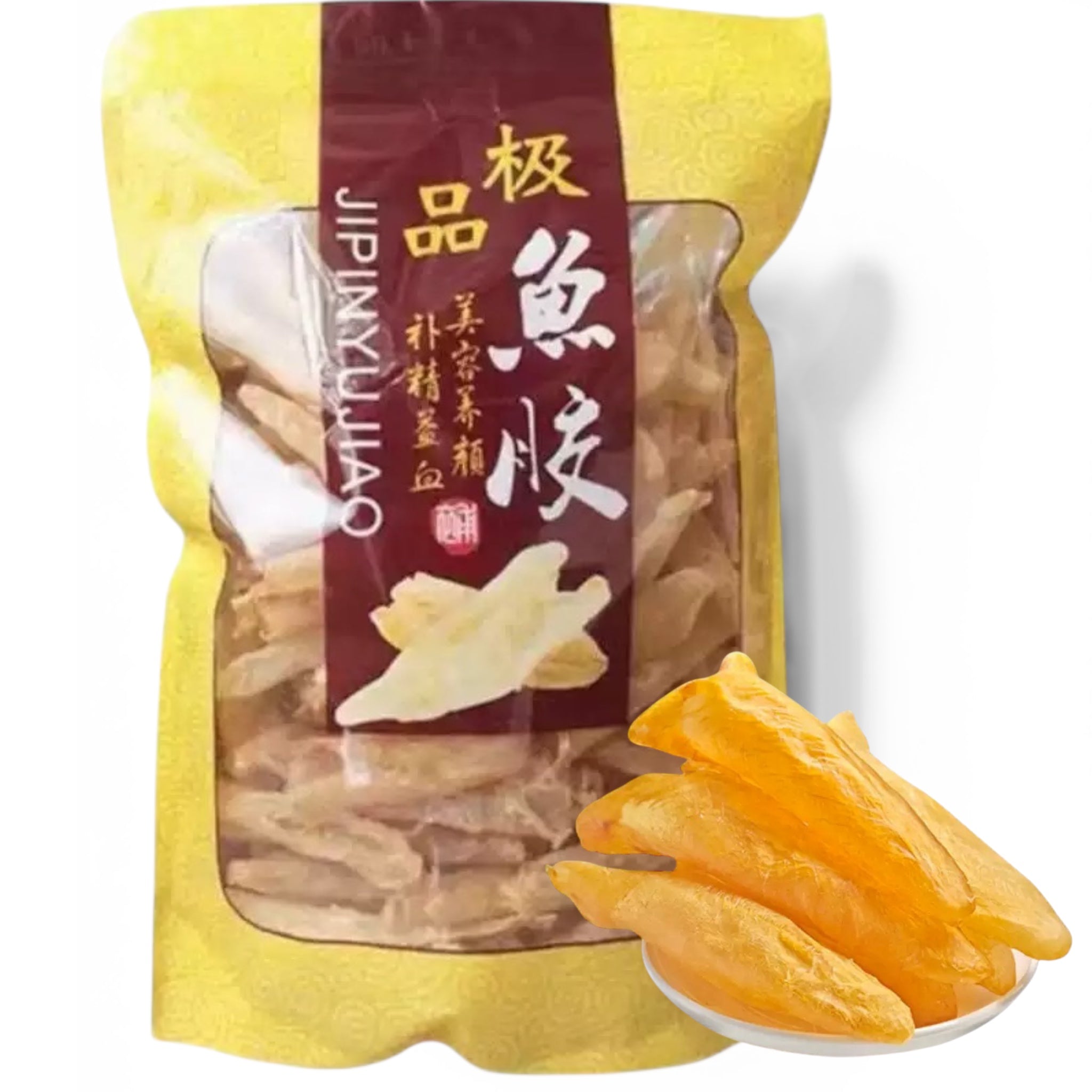USA Premium Natural wild caught fish maw, Rich in protein, 40 pieces per LB, approximately Medium size 纯天然 野生 黄花筒胶鱼胶