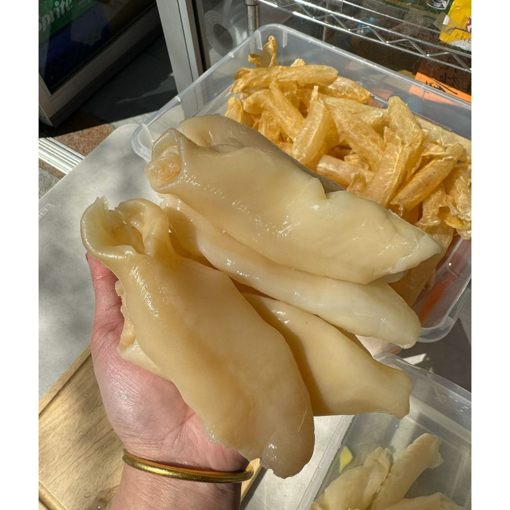 USA Premium Natural wild caught fish maw, Rich in protein, 40 pieces per LB, approximately Medium size 纯天然 野生 黄花筒胶鱼胶