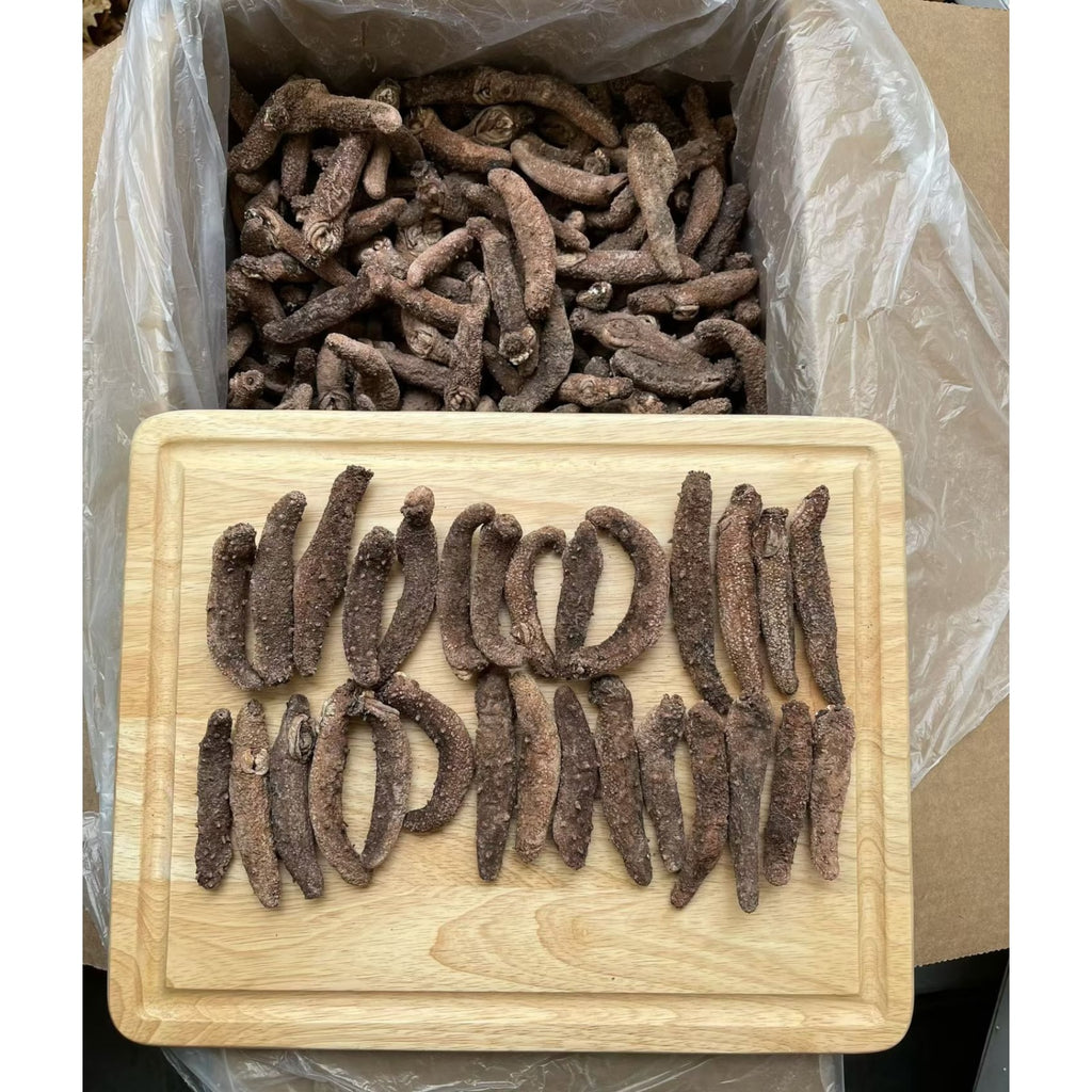 1LB Large Size Red sea cucumber natural sun dried from Alaska Grade 大号阿拉斯加红参